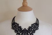 Laser cut French Parisian Designer Necklace