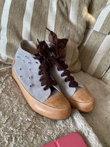 Designer  TOSCA BLU suede and Leather boot size 6-7