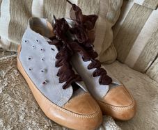 Designer  TOSCA BLU suede and Leather boot size 6-7