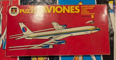 4 x airplane jigsaw puzzle