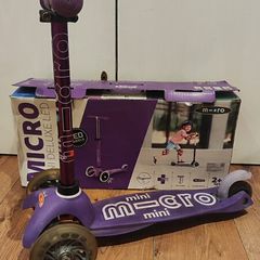 Mini Micro Scooter Deluxe LED - Purple