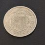 1960 Half Crown UK Coin Queen Elizabeth Shield Image 4