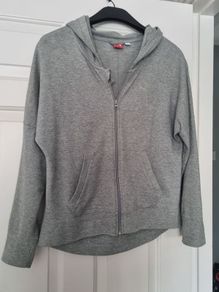 Puma Grey Zip Up Hoodie