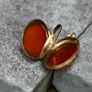 Antique Victorian Carnelian Locket Pendant 'M' Image 9