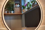 LED Bathroom Mirror Round 80cm Antifog Bluetooth