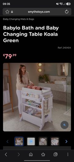Babylo changing table with built in bath