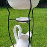 Vintage washbasin on a metal stand Image 2