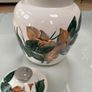 Large Hand Painted Avoca Blue  Canister with lid Image 4