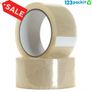 Lot of 6 Brown or clear packing tape industrial size 66 mt long 50 cm wide  pack of 6 Image 3