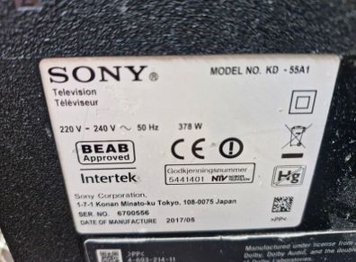 Sony bravia T.V (parts)