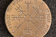 Viking compass commerative coin.