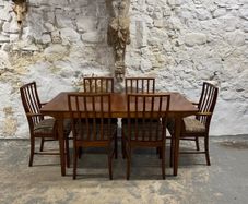 Mid Century Modern Mcintosh T3 Dining Table & 6 Chairs