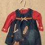 Next Baby Denim Dress And Pink Top Image 2