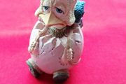 Resin Chicken Hillwalker/Hiker Vintage 1990s Eggbert Figurine