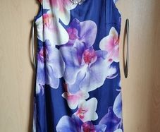 Monsoon silk blend dress UK 14