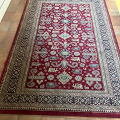 Large Vivaldi Red Traditional Rug (160x230cm) - Made in Belgium / Clerys