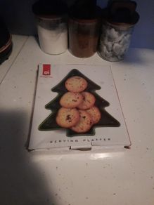 ceramic christmas serving platter