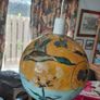 handpainted glass lampshade Image 2