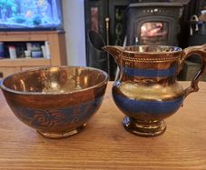 Vintage Lustre Jug & Bowl Set