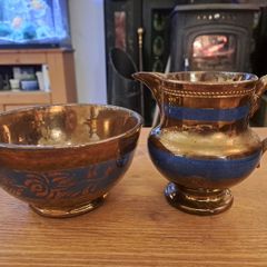 Vintage Lustre Jug & Bowl Set