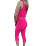 Pink Neon set Tik tok leggins and top Image 4