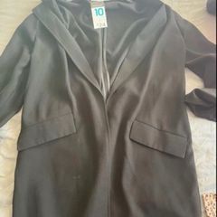 black trench coat