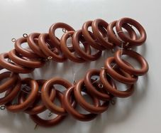 Wooden curtain rings
