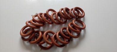Wooden curtain rings