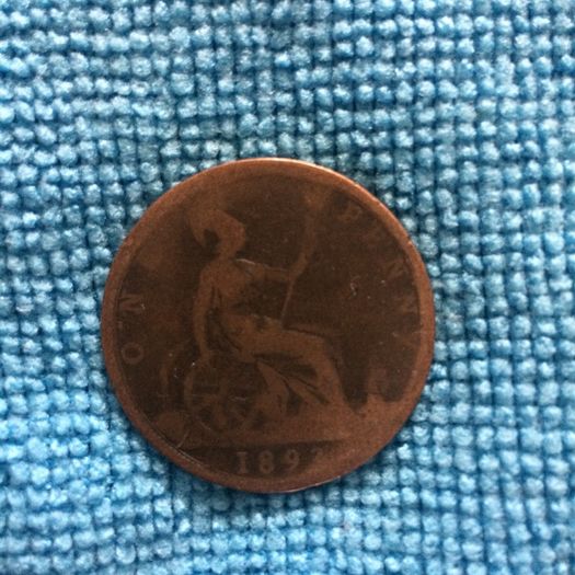 British 1 penny 1893