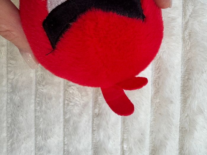 Angry Birds Plush Backpack Clip Red Bird approx. 10 cm. Used Please see photos