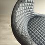 2 PU leather grey bench chair Image 3