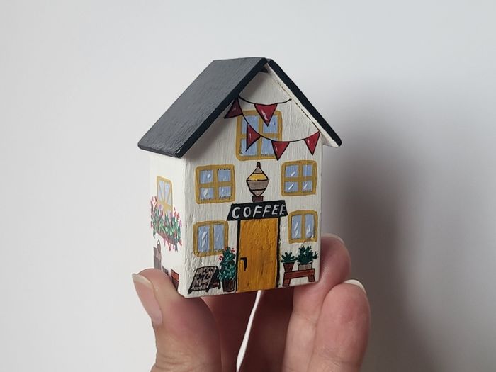 Handcrafted tiny wooden house!