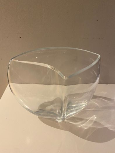 Vintage and Lovely quality unusal shape thick Glass vase