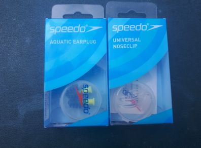 Speedo Nose Clip and Aqua Ear Plugs - New