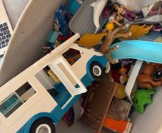 Box of playmobil