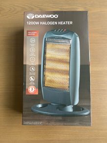 Daewoo 1200W Oscillating Halogen Heater (BNIB)