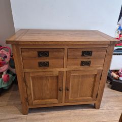 Solid wood sideboard cabinet
