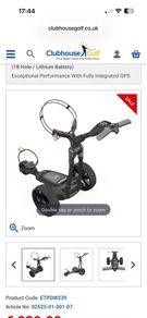 Powercaddy golf trolley