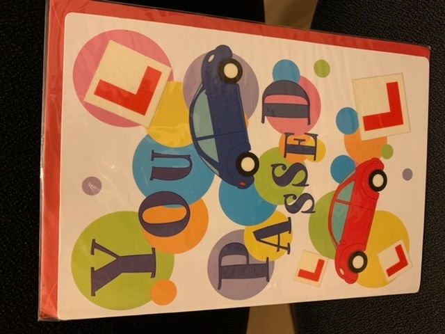 Passed driving test greeting card
