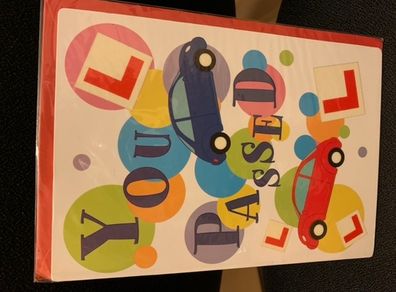 Passed driving test greeting card