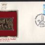 1981 Great Britain International Year for the Disabled Commemorative stamps with Gold Replica Stamp First Day Cover (FDC) Image 2