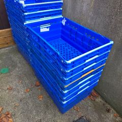 16 x Stacking Nesting Crate Ventilated