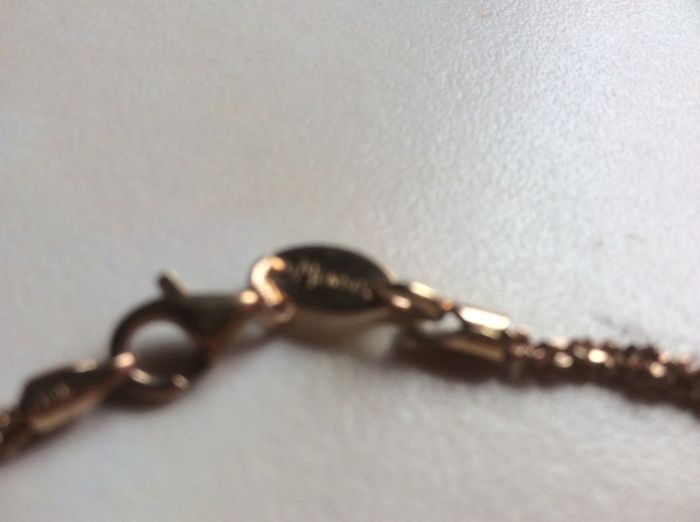Rose plated chain