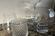 Joblot of glass vases