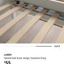 LUROY Slatted bed base, beige, Standard King Image 2