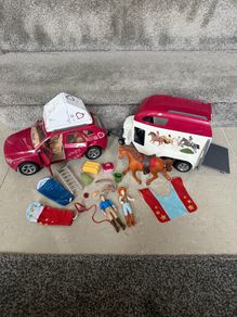 Schleich Horse Club Horse with Car And Trailer Playset