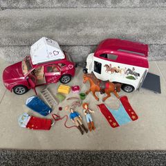 Schleich Horse Club Horse with Car And Trailer Playset