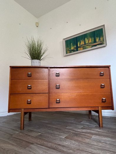 Vintage Retro Mid Century Teak Sideboard/Chest of Drawers by Symbol