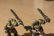 Warhammer 40k Space Wolves two rare captains metal