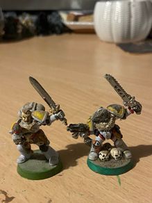 Warhammer 40k Space Wolves two rare captains metal